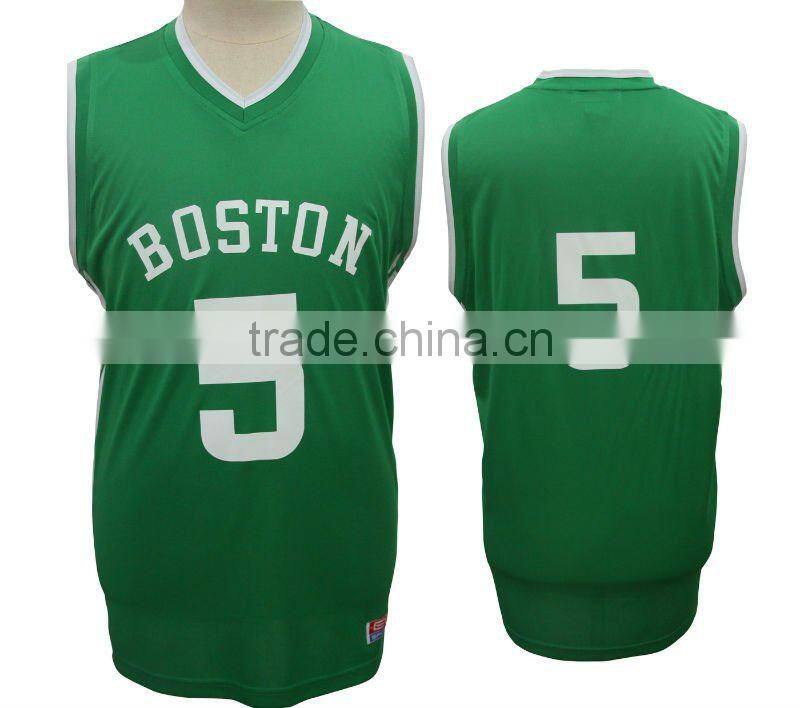 Latest style basketball jersey for 2012 year