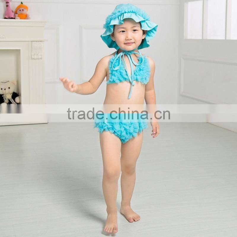 2017 Baby summer beach clothing set baby bikini kids swimwear fashion swimming wear for children