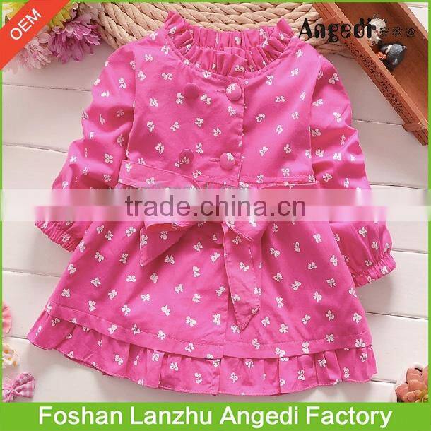 2017 Children trendy clothing Winter Baby Girl Cute long Coat Princess Design Girl's autumn/winter Outerwear Coat