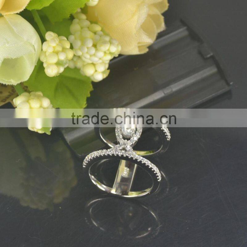 Fashion sterling silver rings with main stone oval shape 6*4mm