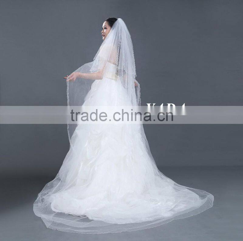 Off shoulder organza fabric bust ball gown skirt wedding dress