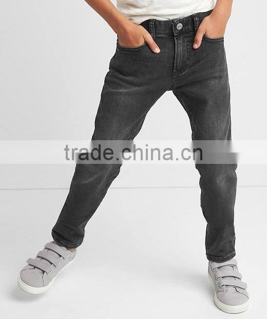 Latest designer kids demin jeans pants wholesale China children boys fashion jeans