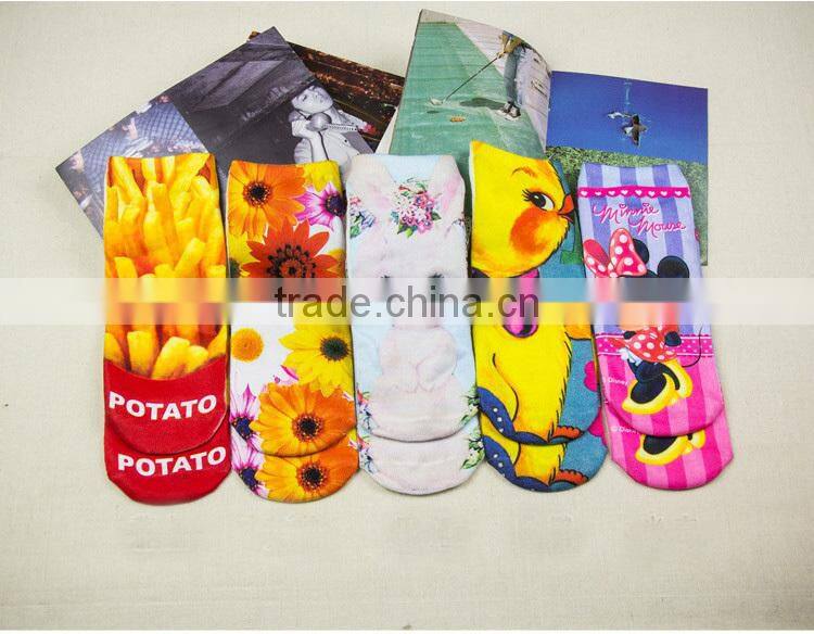 Custom wholesale sublimation socks manufacturer 3d printed