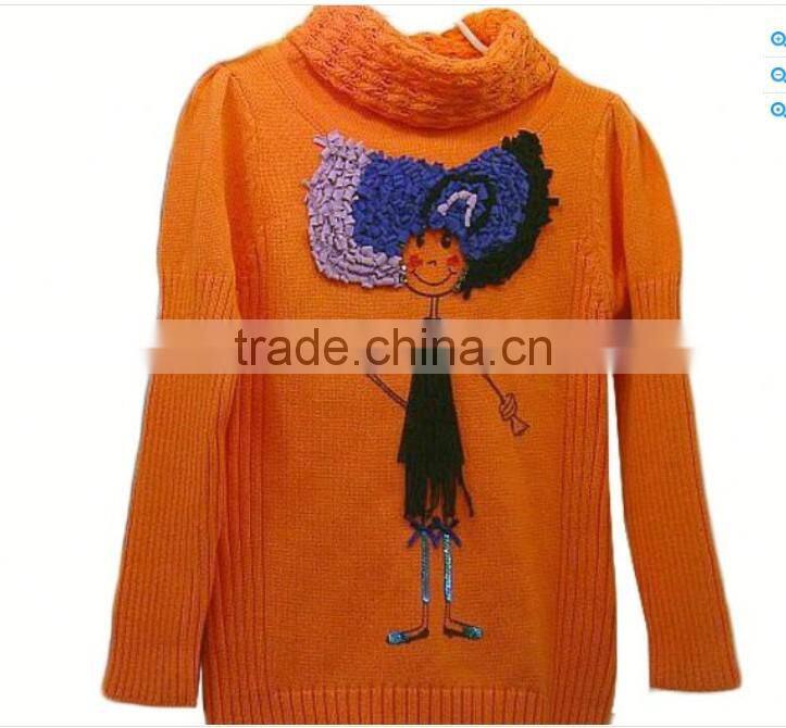 new design knitted kids pullover sweater