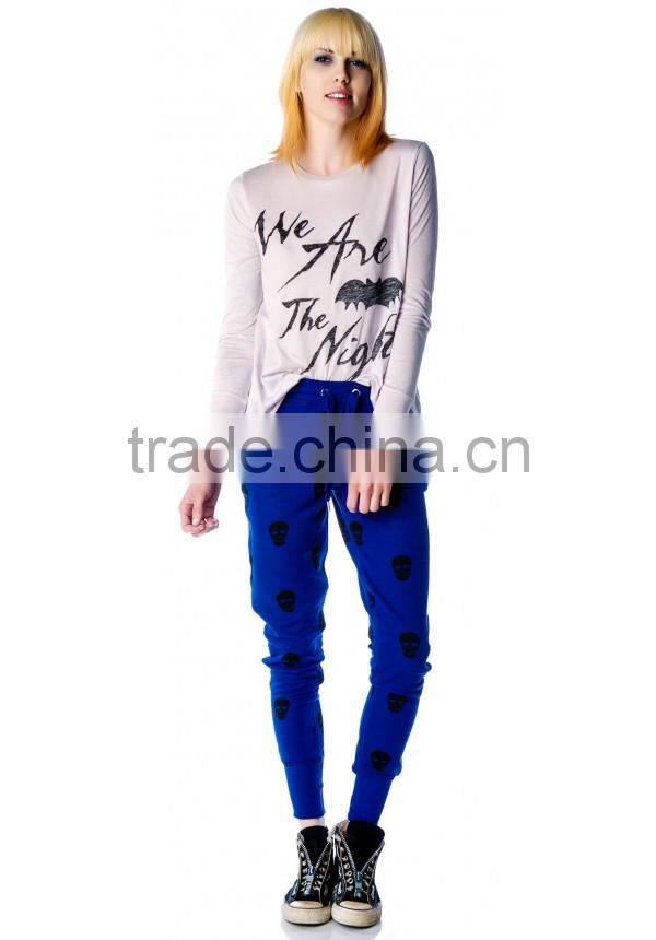 wholesale fashion print sportwear sweatpants for women