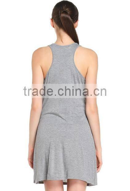 2017 Cheapsale China Supplier Blank T-Shirt Loose Solid Color Summer Casual Women Dress