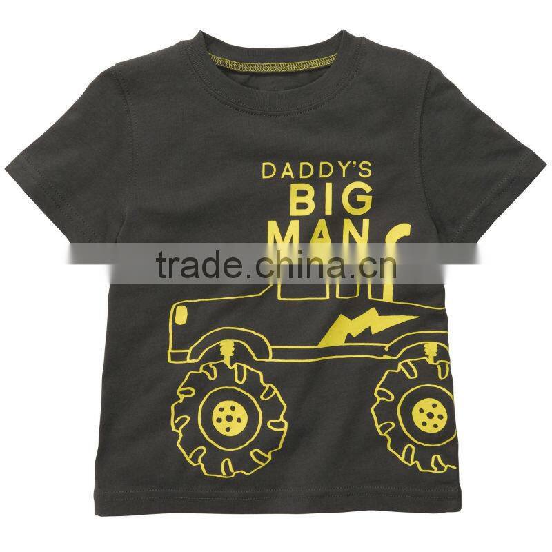 KIDS PRINTED T SHIRT WITH APPLIQUE NUMBERS