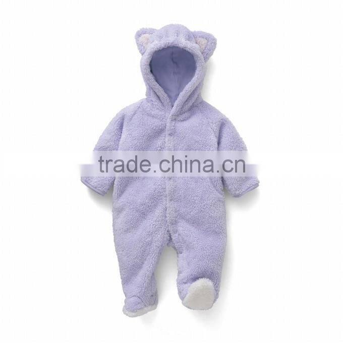 2016 cartoon Animal Style Baby bodysuits Boy&Girl's Climb Clothing Coral Velvet animal bodysuit coral fleece style hooded
