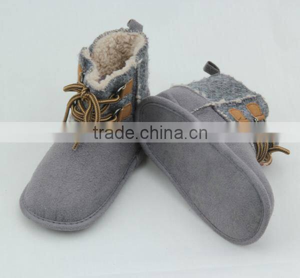 Fashion handmade fancy baby leather boots