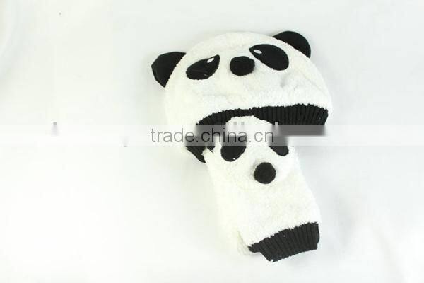 Customized high quality panda plush hat on fashion hat