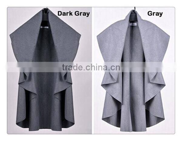 Spring new European style Temperament fashion shawl,woolen Irregular coat,women shawl