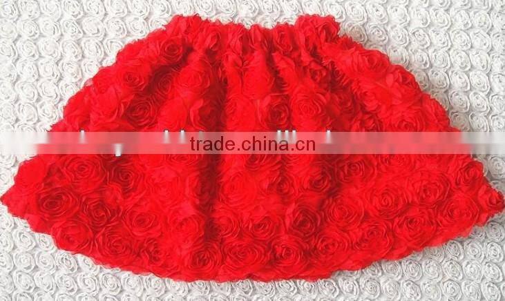 2014New Arrival!Baby Girls Rose flower Skirts Baby Cloth Girls Christmas Wear Party Dance Dress Girls Cheap Cotton Skirts