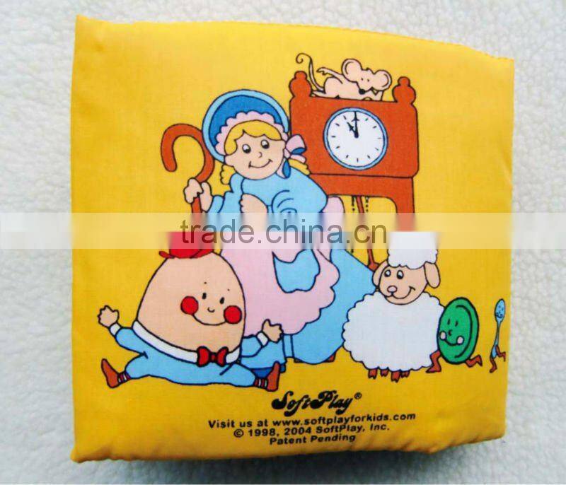 Hot baby and kids pillow story book in China