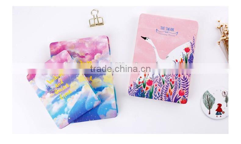 A6 hardcover planner custom section sewing flexible back diary notebook /sketch notepad /memo pad