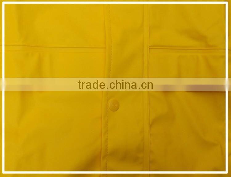 High quanlity PVC waterproof coat pant rain suit men