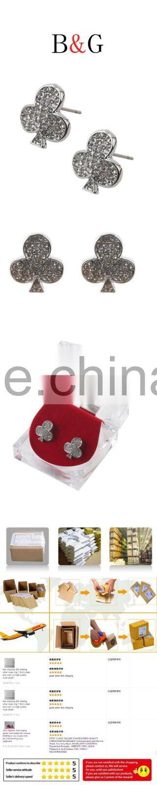 Customized Fancy Fashion 3 Gram Beautiful Designed Hiphop Earrings For Party Girls Wholesale