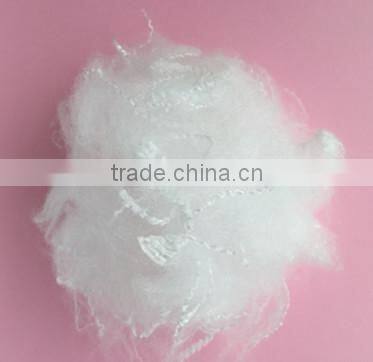 China wholesale dope dyed polyester staple fiber ,recycled polyester staple fiber filling HCS 7d ,15d padding use