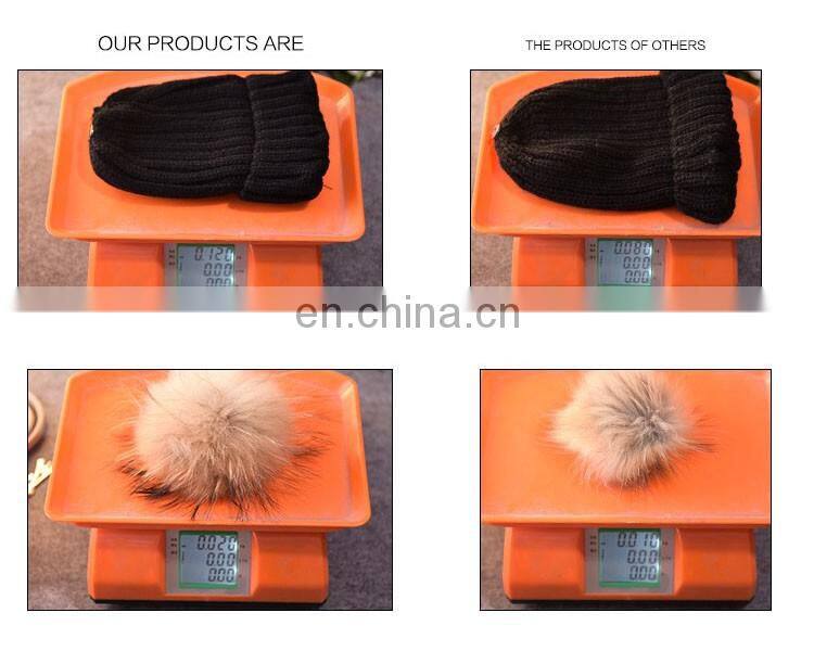 Wholesale Winter Acrylic Beanies Pompom Removeable Knitted Beanie Hat