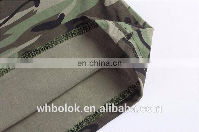 Private label camouflage Mens vest camo design cotton summer vest men