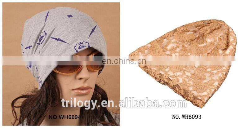 wholesale printted cotton turban sleeve hip hop cap fashion street hat