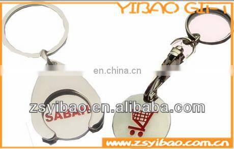Custom trolley token keychain
