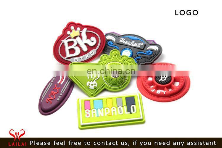 Manufacturer custom rubber patches logo pvc luggage tags for bag