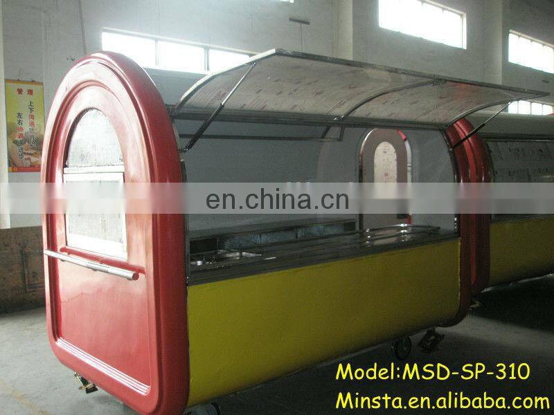 High quality mobile food cart with frozen yogurt machine!!! small investment, easy-to-operate