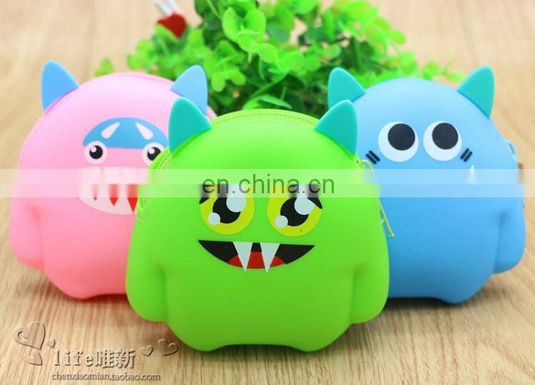 Bulk Wholesale Animal Shape Key Holder Wallet Custom Clutch Mini Women's Silicone Coin Purse