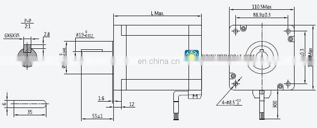 1.2 degree 48V 3 phase nema 42 tool strong meter permanent magnet square stepper motor for 3d printer sewing machine