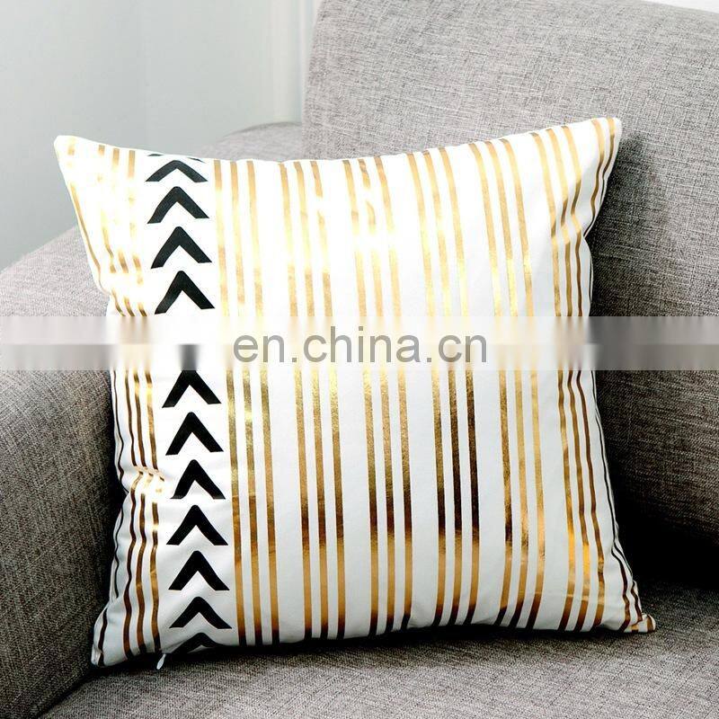 Hot stamping Home Decorative Throw Pillow Case Cushion Cover