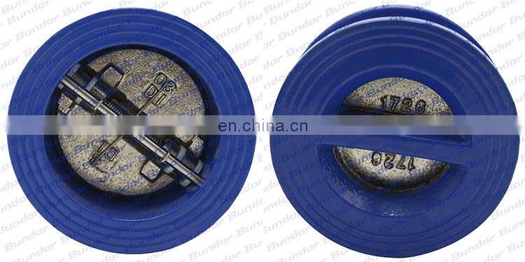 Bundor DN65 factory price class150 check valve ductile iron automatic wafer checkvalve