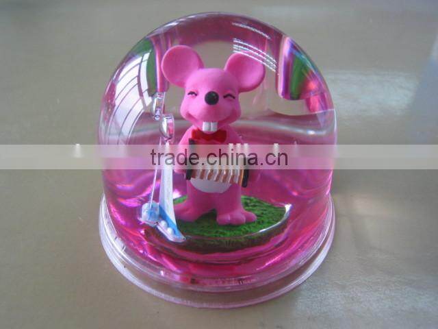 acrylic snow globe insert different photo/ picture, snow ball for Christmas