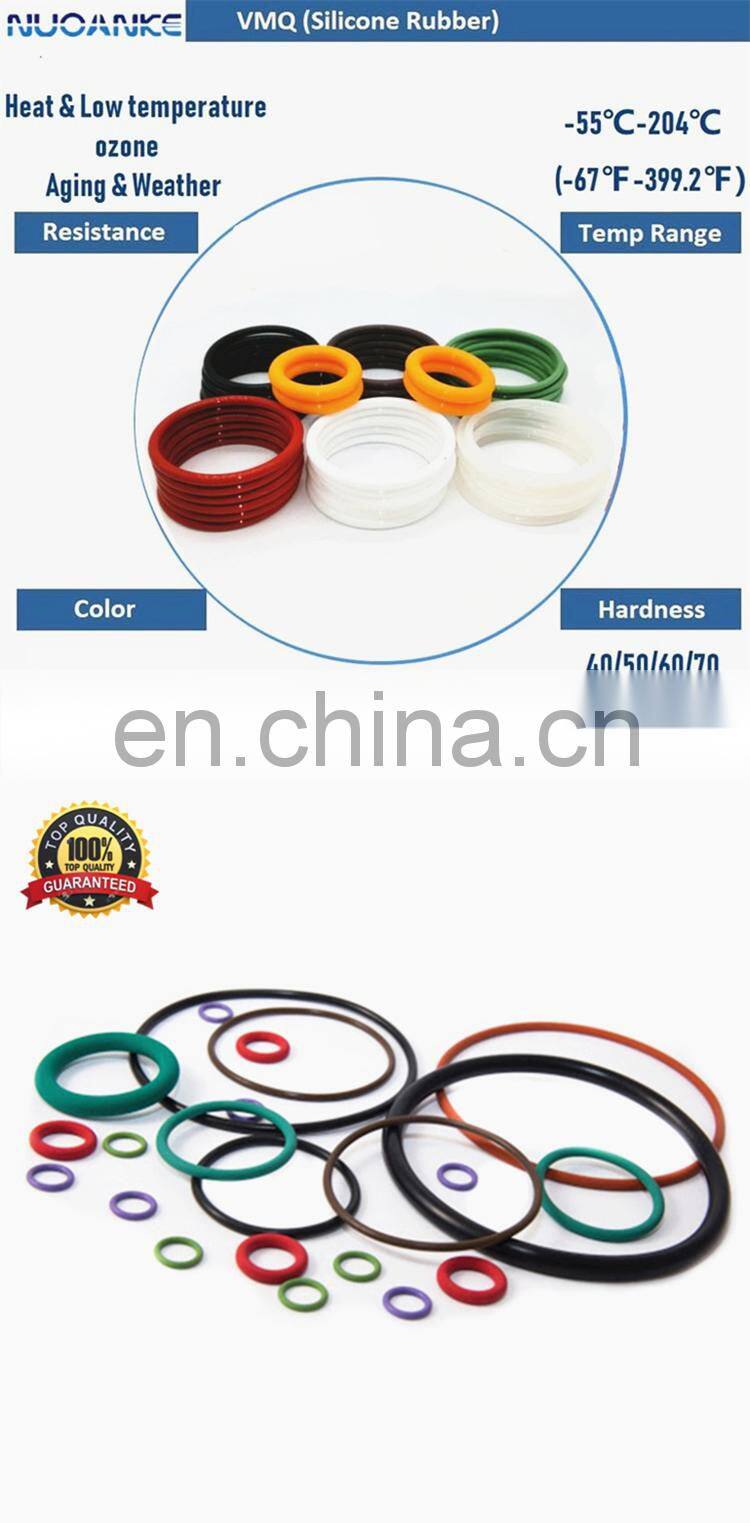 Food Grade Silicone O Ring Seal VMQ Rubber Oring Heat Resistance O-Ring For Sale