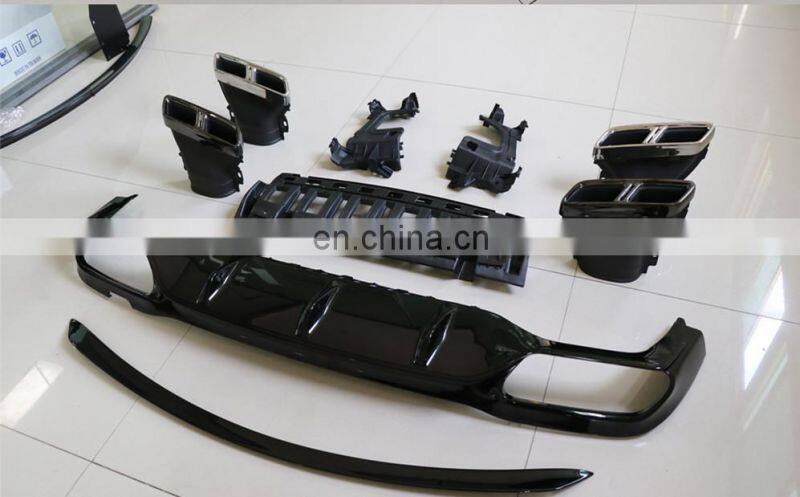 new style E-class w 213 body kitfor W213 E63 auto body kit diffuser with muffler tips E63 auto parts 2017 2016