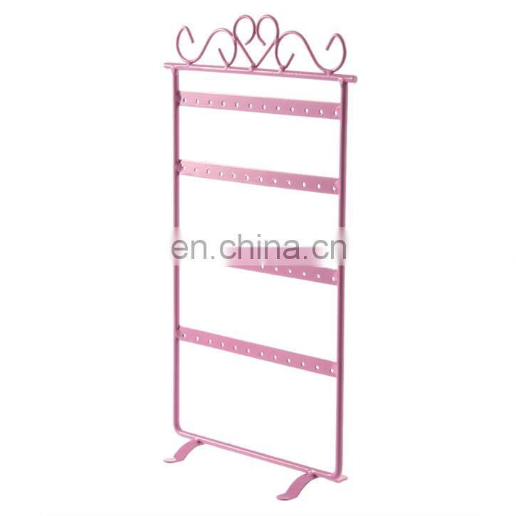 48 Hole Display Rack Metal Pierced Stand Earring Holder