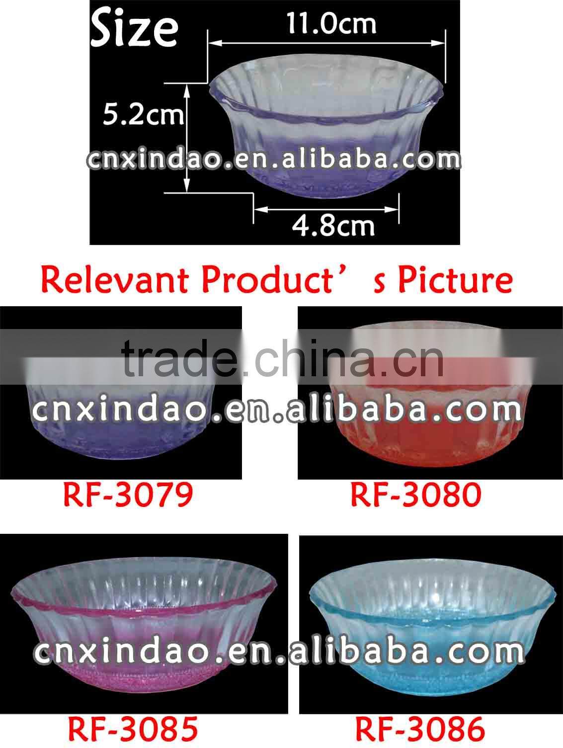 Colored Glass Fruit Bowls with Round Shape for Daily Use for Promotional Bowls