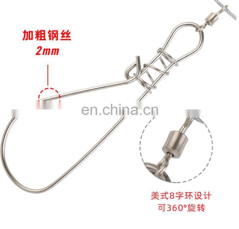 Amazon 5m 10m Popular Live Fish Buckle Lock Fish Pliers Stainless Steel Wire String Fish Control Fishing Lock