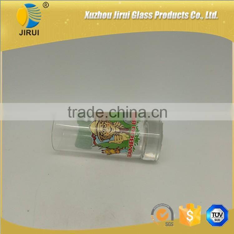 220ml glass drinking cupwith printing logo on