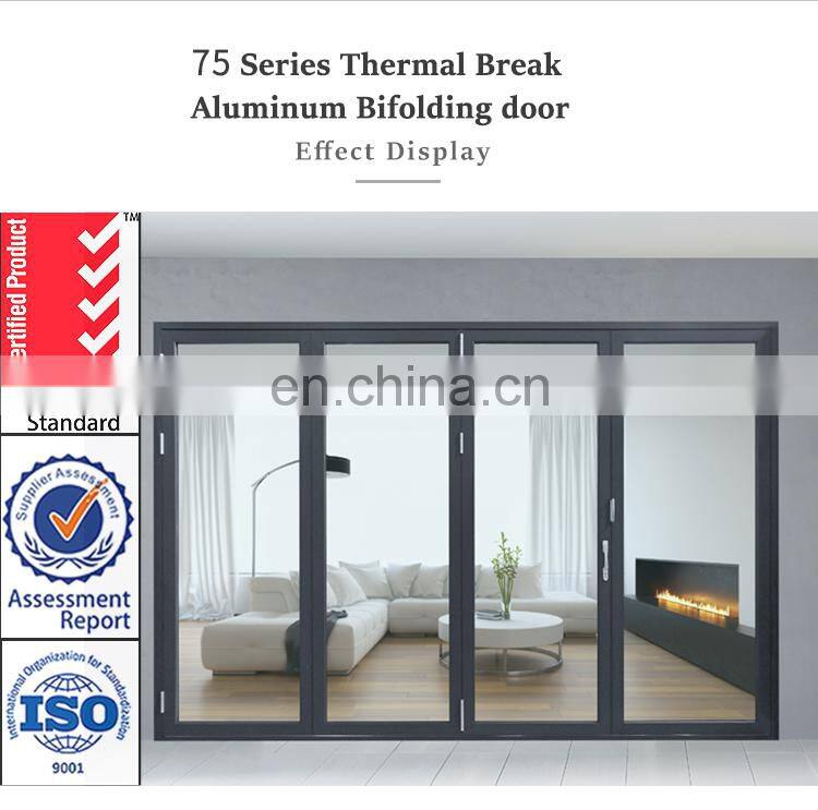 Aluminum Bi Folding Door Folding Patio Doors Folding Exterior French Doors