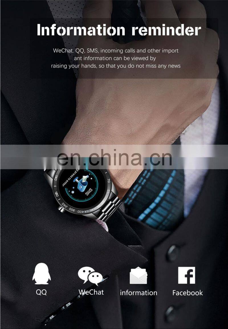 LIGE Steel Band Smart Watch Men Heart Rate Blood Pressure Monitor Sport Fitness Tracker Waterproof Reloj Smart Watch