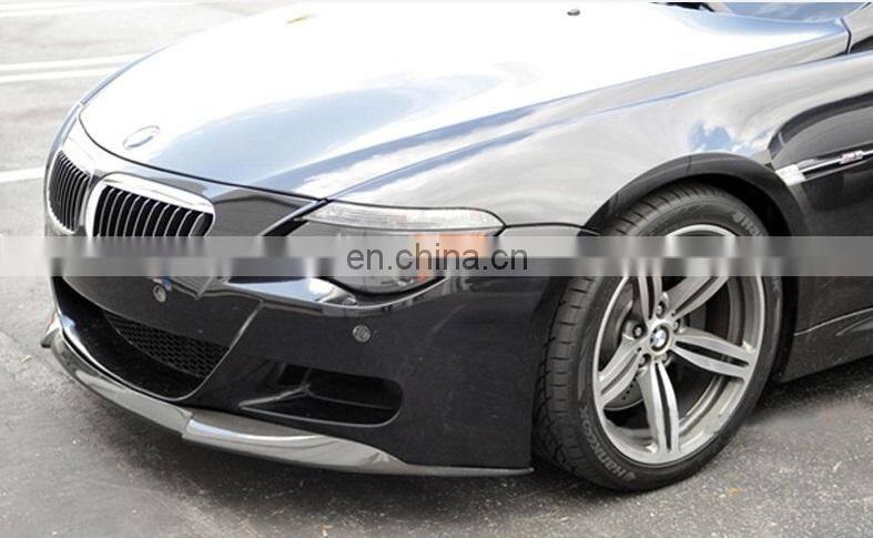 Runde Perfect Fitment Front Spoiler For 06-10 BMW 6 Series E64 M6 Car Front Shovel Carbon Fiber Front Lip Spoiler