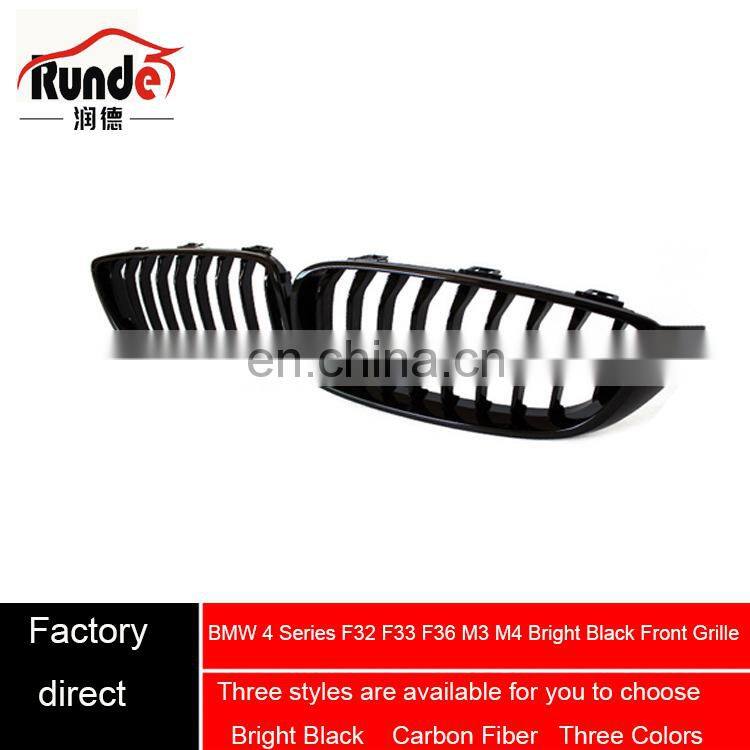 Runde Fashionable Design ABS And Carbon Fiber Material Grille For BMW 4Series F32 F33 F36 M3 M4 Front Grille