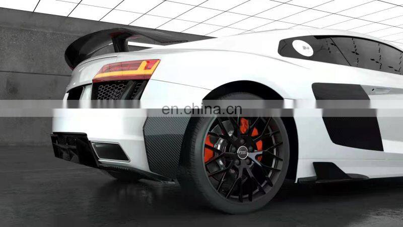 Runde New Arrival Top Ranking Quality Carbon Fiber Material For Audi R8 Performance Style Body Kit Front Lip Spoiler