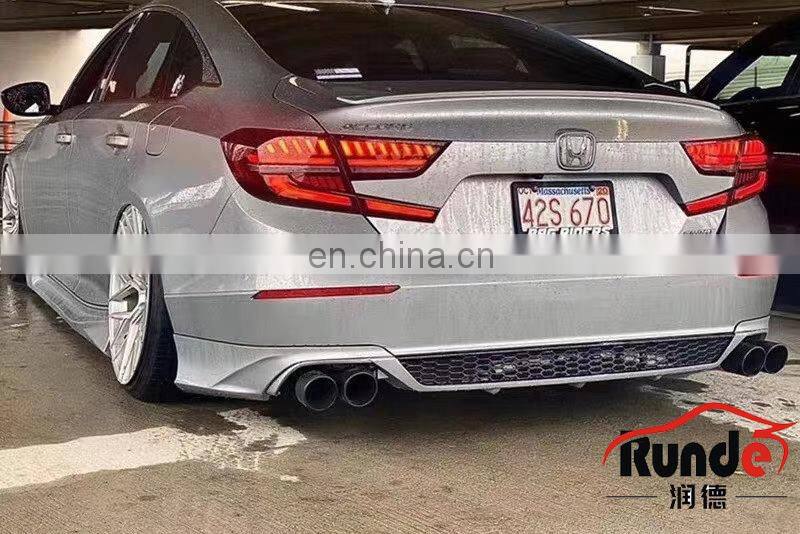 Runde Auto Car Accessories PP Material Body Kit With Front Rear Lip Warp Angle For Honda 10th generation Accord body kit