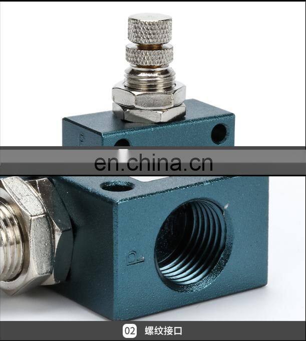 SNS ASC Series manual pneumatic one way flow speed throttle valve air control valve