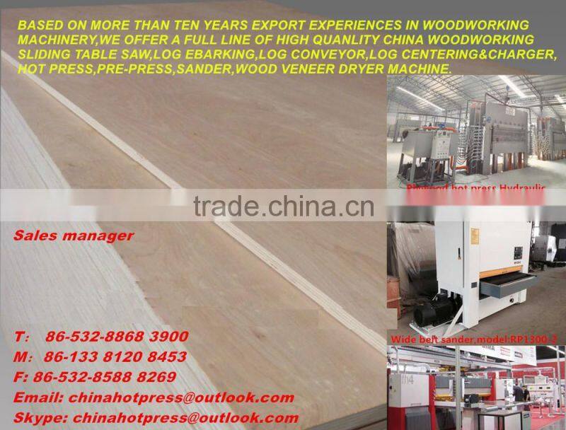 china woodworking hot press machine heat press for kitchen BY214*8/900 ton (11 layers)