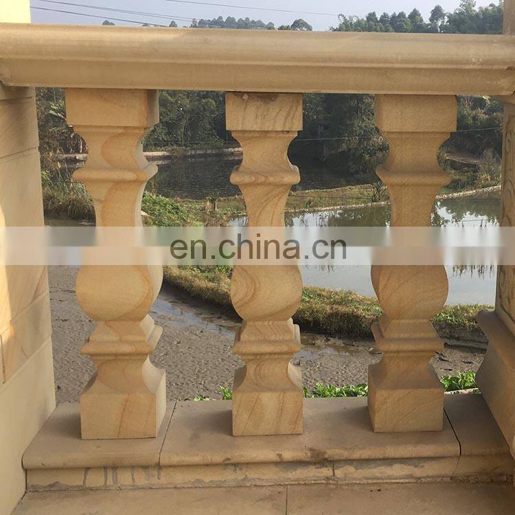 Factory Natural Roman SandStone Pillars Columns For Customized Design Sale