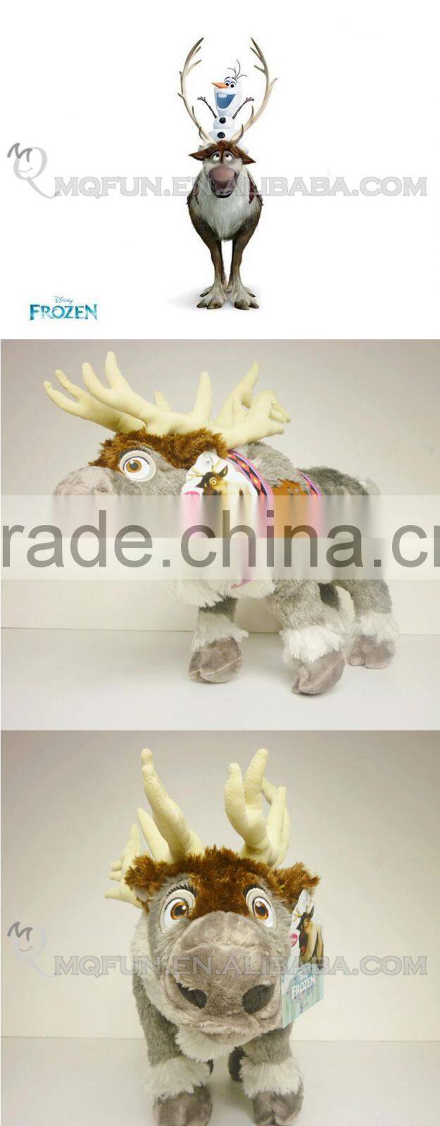 Mini Qute wholesale 43 cm Kawaii cartoon stuffed plush Frozen doll princess anna & elsa olaf sven girls gift kids children toy