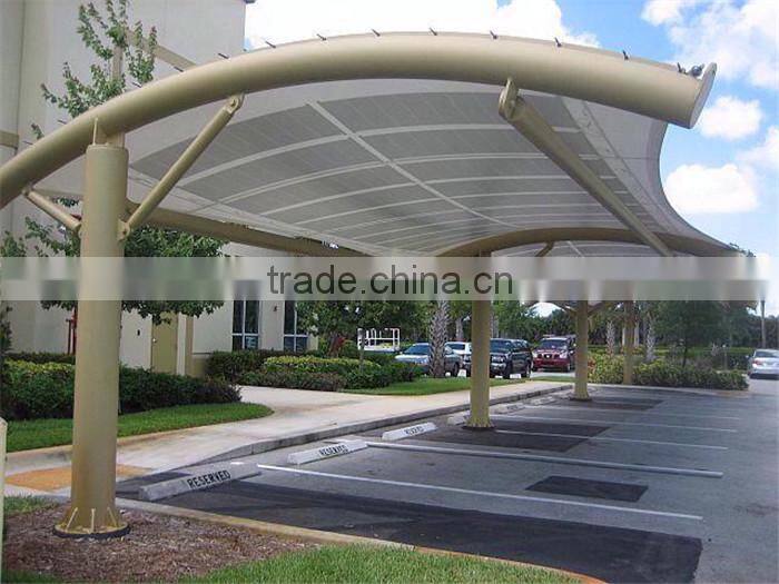Economic prefab space frame car parking canopy
