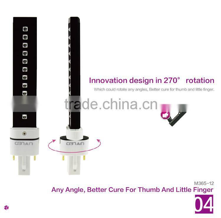Newest 365nm 9W LED UV lamp uv nail lamp nail uv led lamp